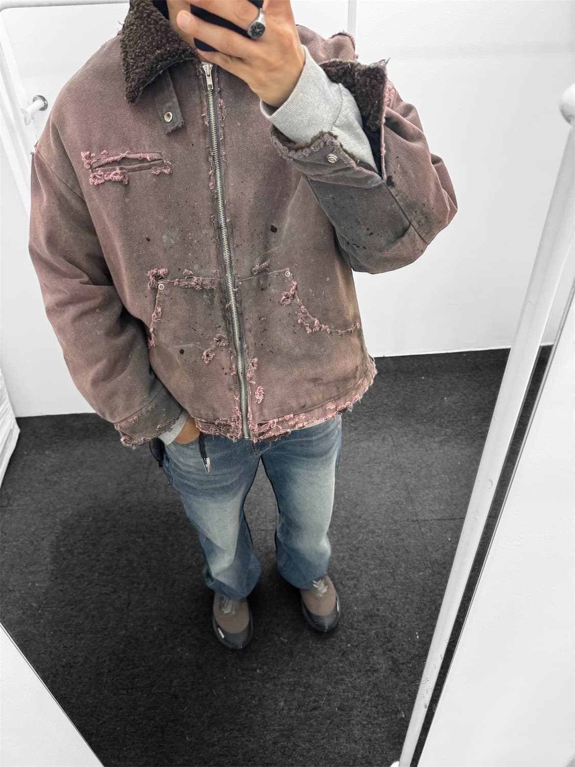 빈티지 워크 양털자켓 상품이미지9