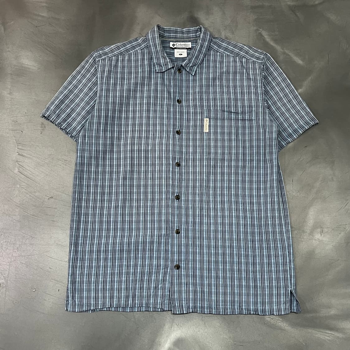  컬럼비아 체크 하프 셔츠 y16436 상품이미지1