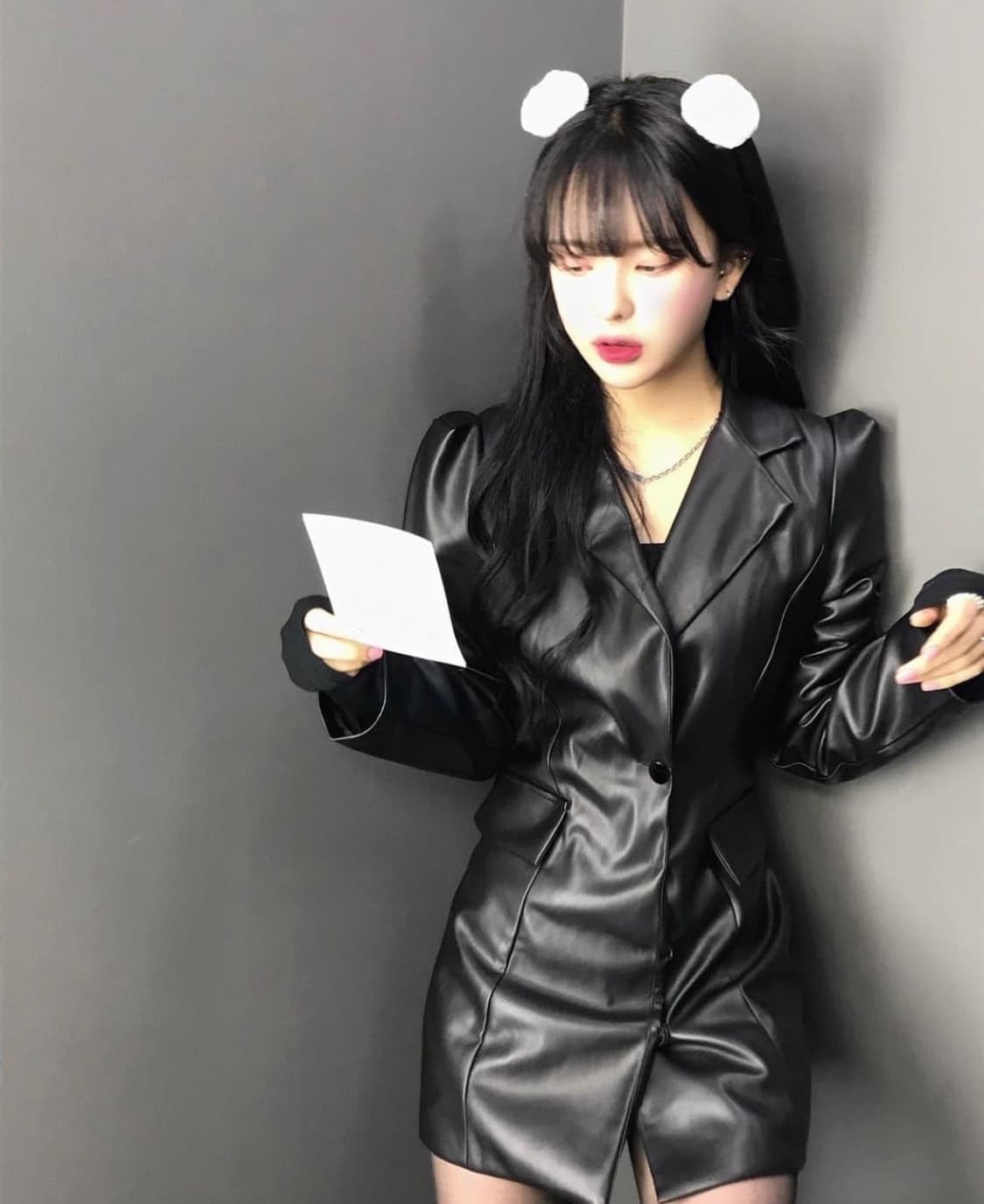 bnfrom 가죽 자켓 원피스 상품이미지3