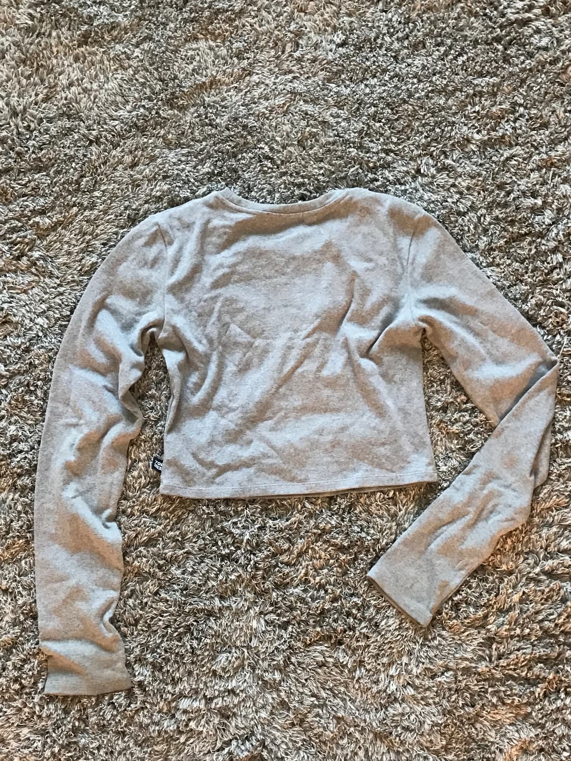 YOUHEE Lettering Long Sleeve Gray 상품이미지2