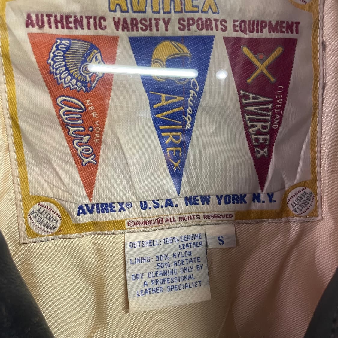 90s 아비렉스 가죽 바시티자켓 상품이미지10