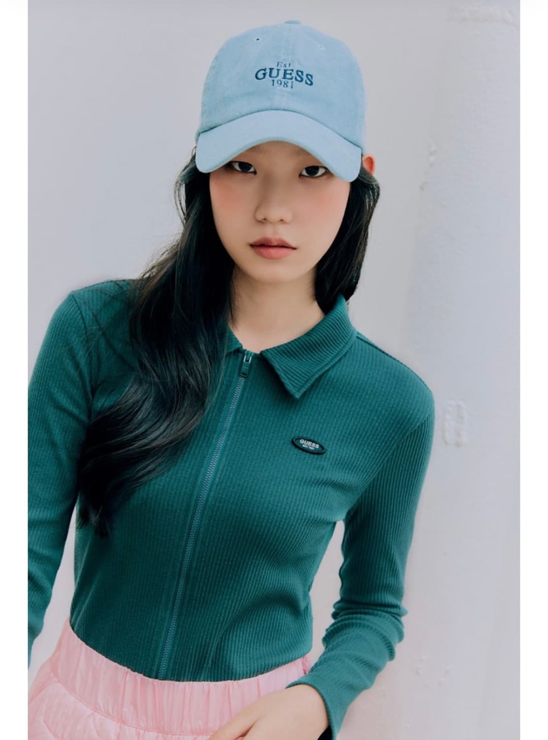 게스 집업 가디건 아이보리 상품이미지2