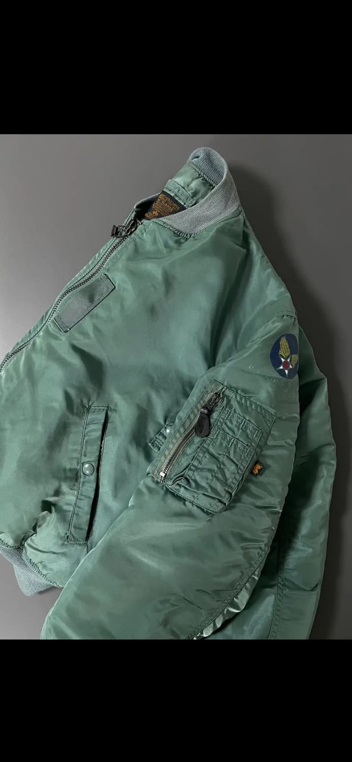 [XL] 알파 인더스트리 빈티지 L2B 플레이트 봄버 MA-1 자켓 상품이미지3