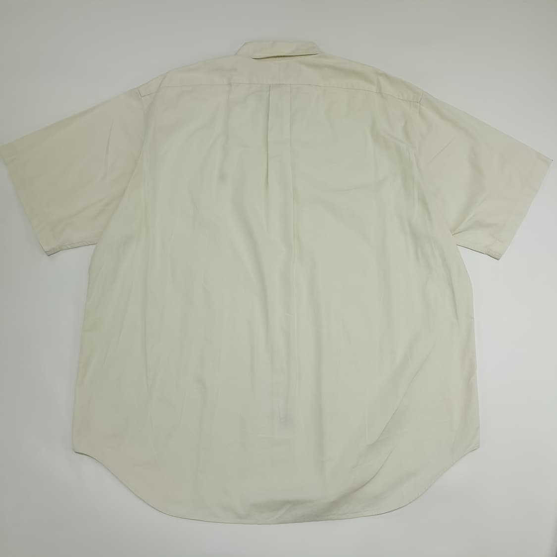 Co524 XL 폴로 랄프로렌 90s USA 크림화이트 반팔 셔츠 남방 상품이미지6