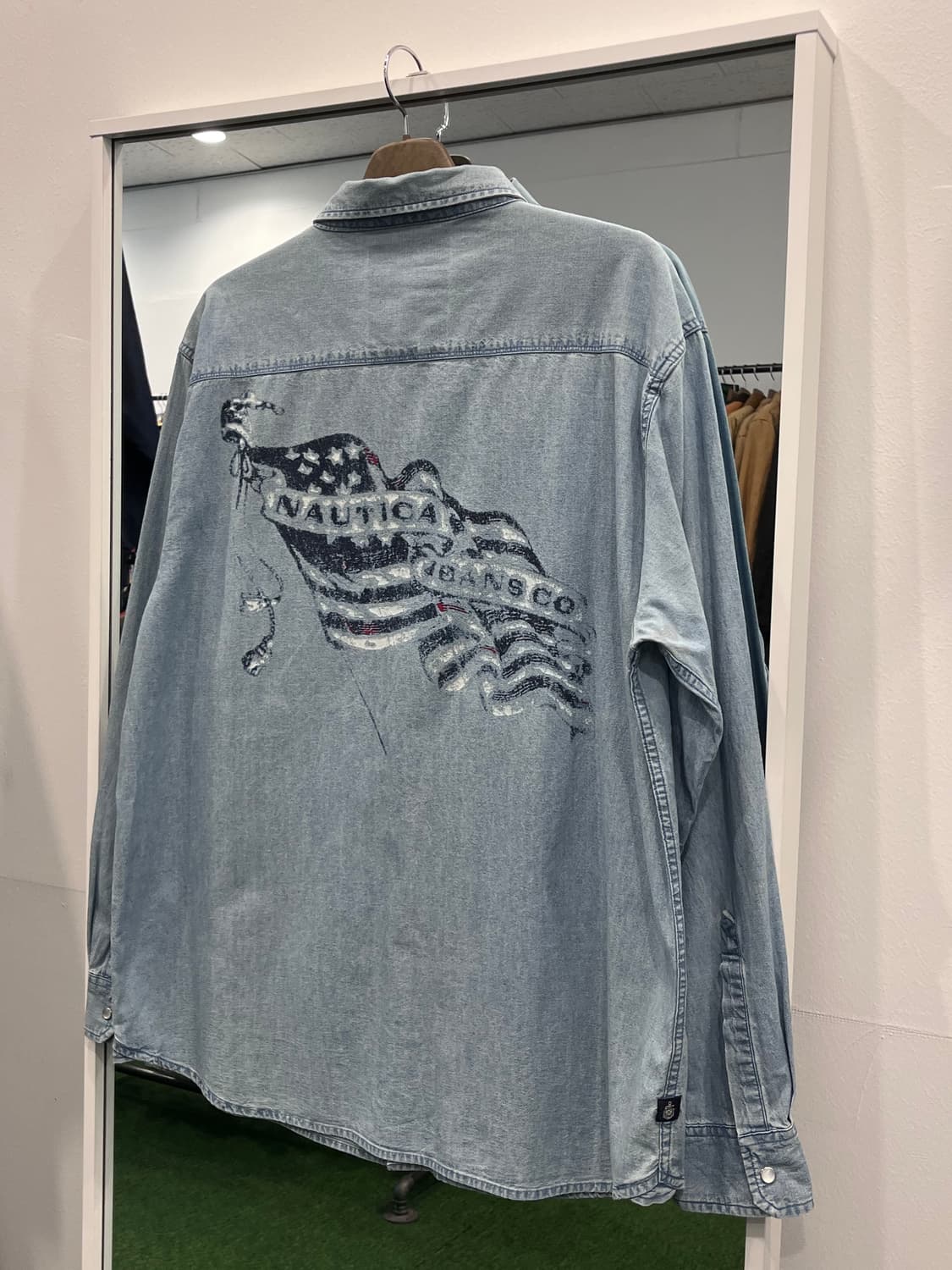 Nautica 노티카 진스 프린팅 데님 셔츠 상품이미지6