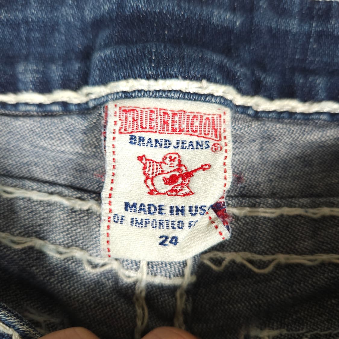 트루릴리전 로우라이즈 부츠컷 데님팬츠  상품이미지5