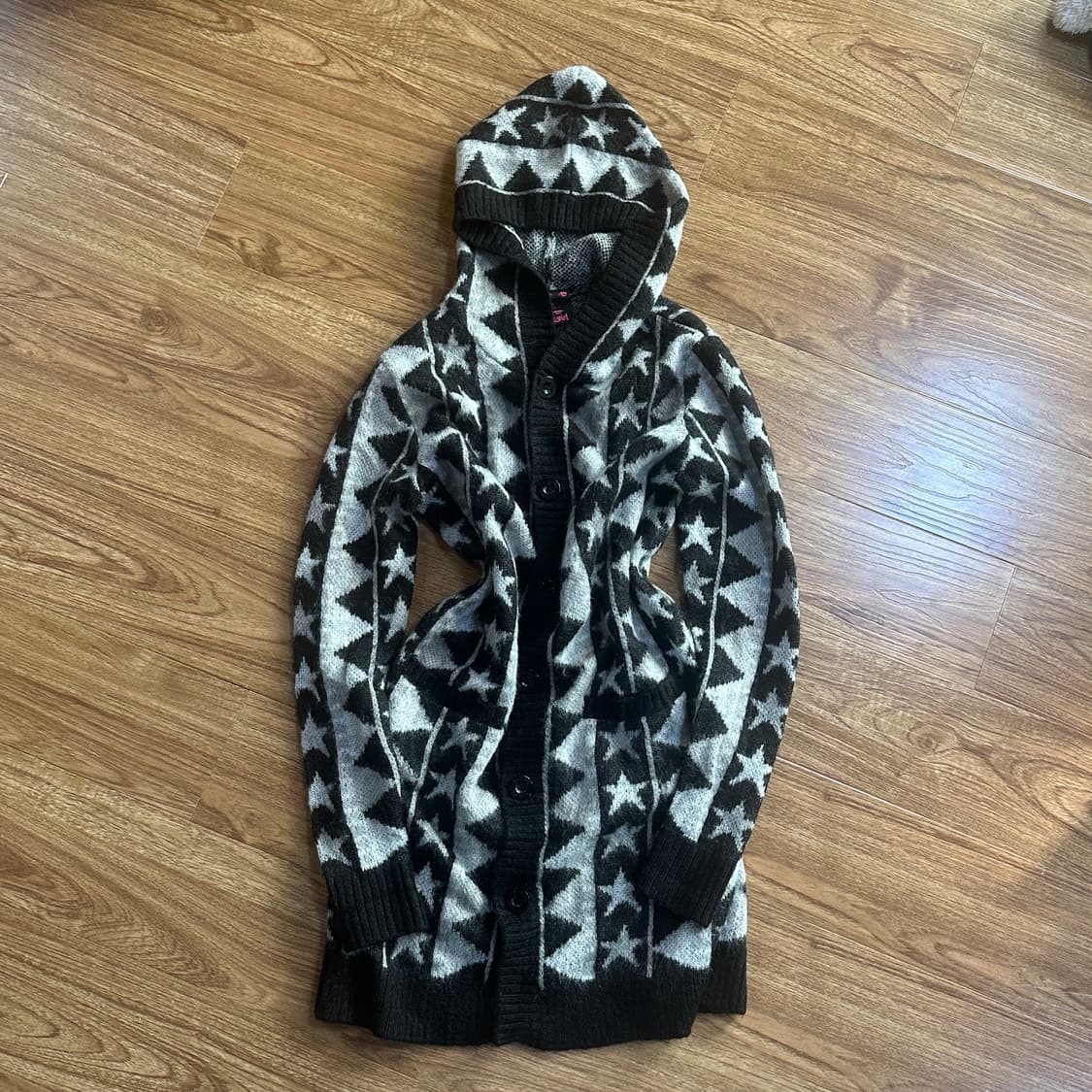 빈티지 엑스걸 별 후드 가디건 오네갸루 로걀 긱시크 페어리 그런지 고딕 상품이미지1