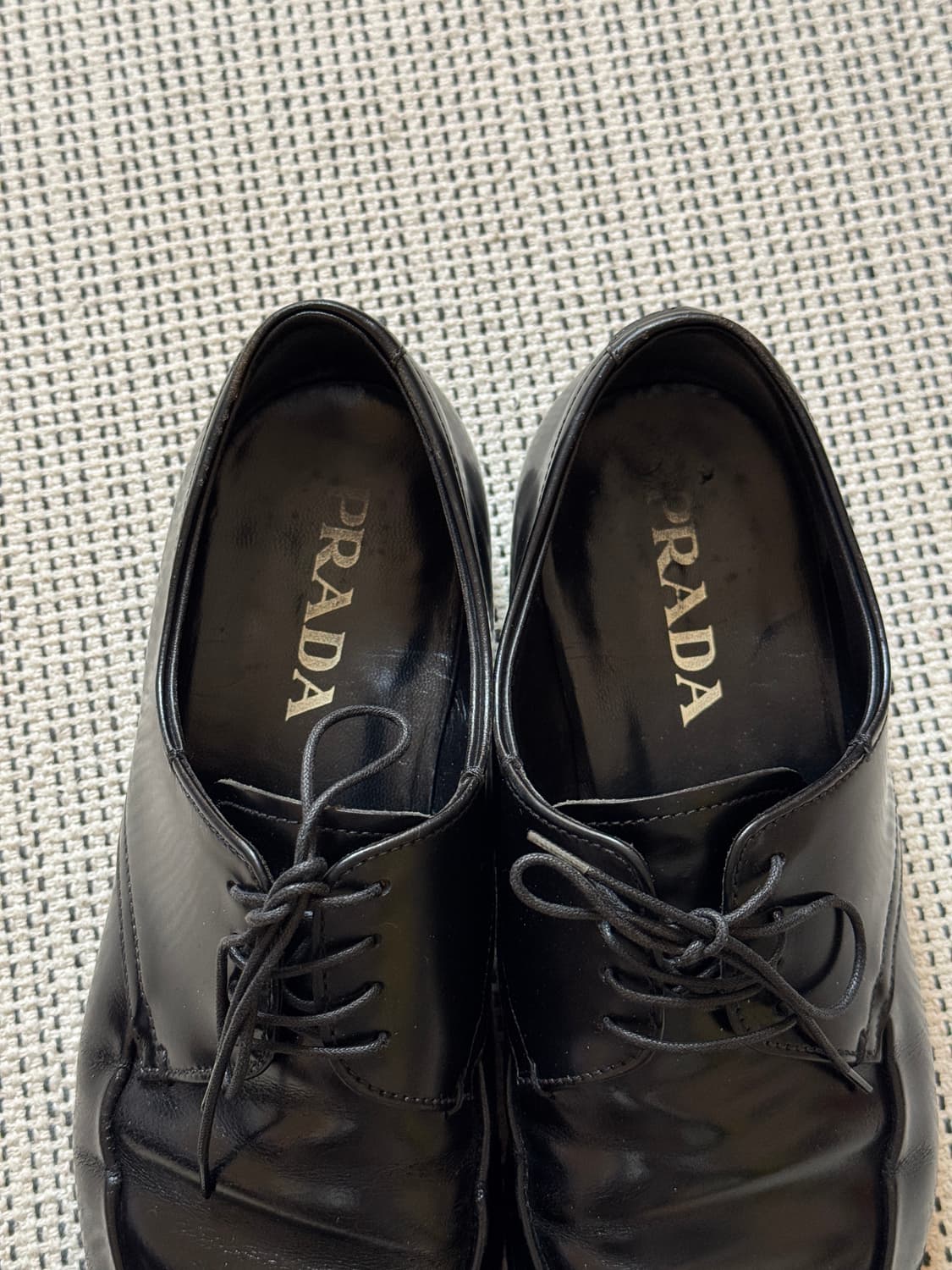 프라다 스퀘어 더비 슈즈 7.5 상품이미지2