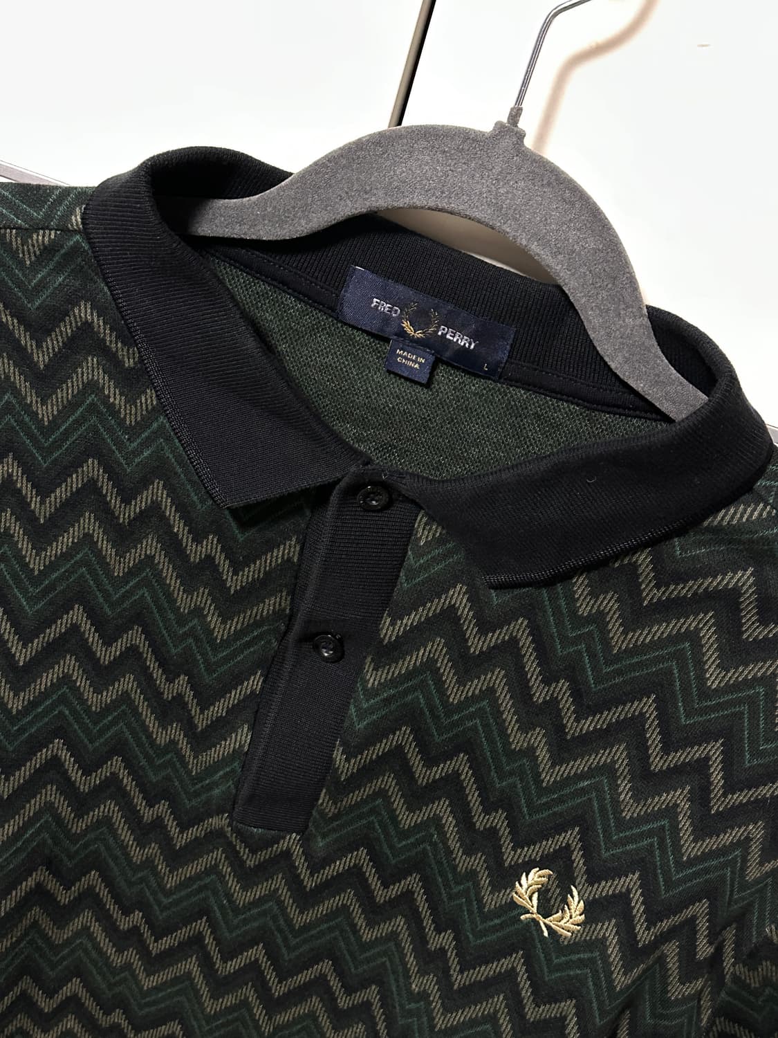 프레드페리 긴팔 니트 롱슬리브 카라티 L 상품이미지2