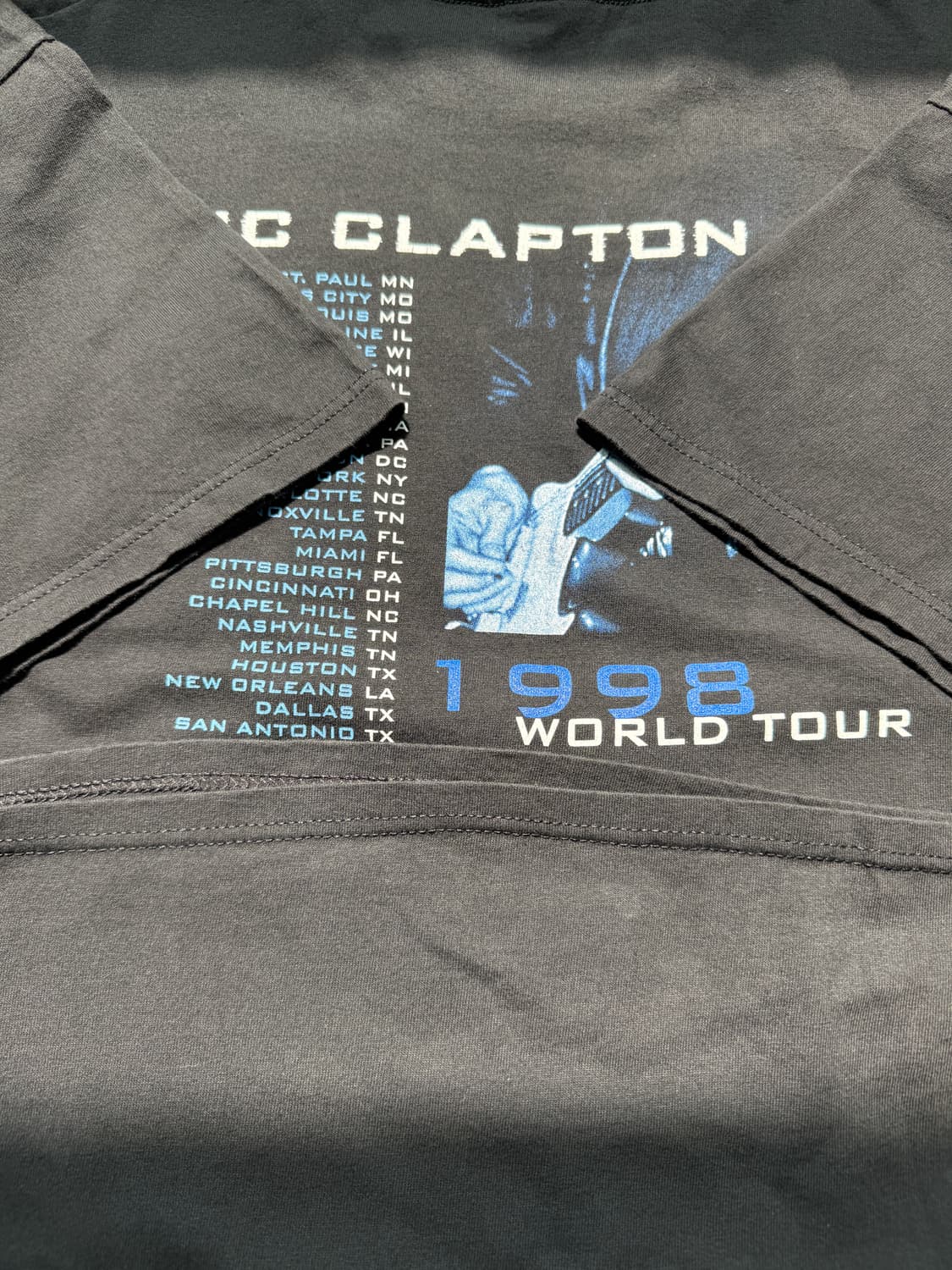 에릭 클랩튼 1998s 빈티지 투어 티셔츠 상품이미지5