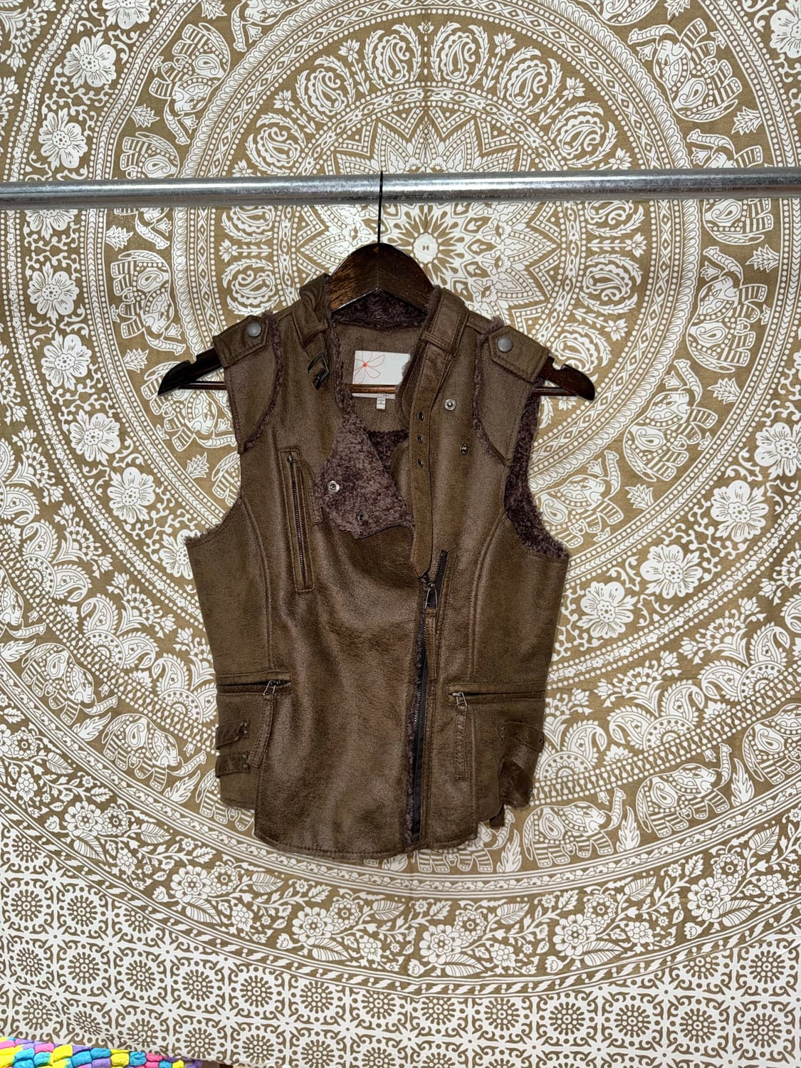 Papaya 양털 스웨이드 베스트 자켓  상품이미지3