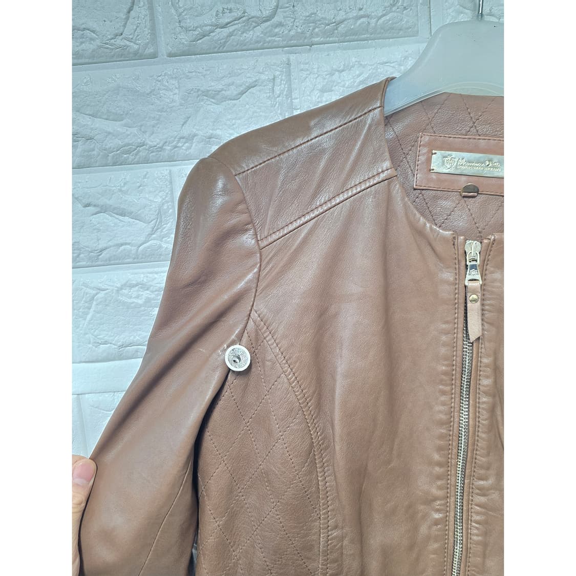 택포) 마시모두띠 가죽 자켓 S 상품이미지3