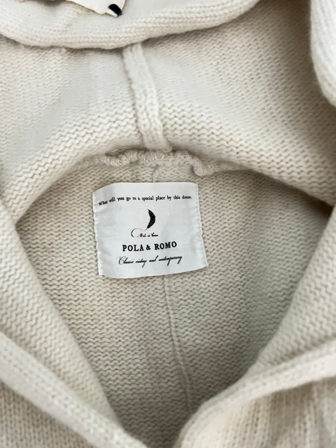 폴라로모 판초후드니트 상품이미지6