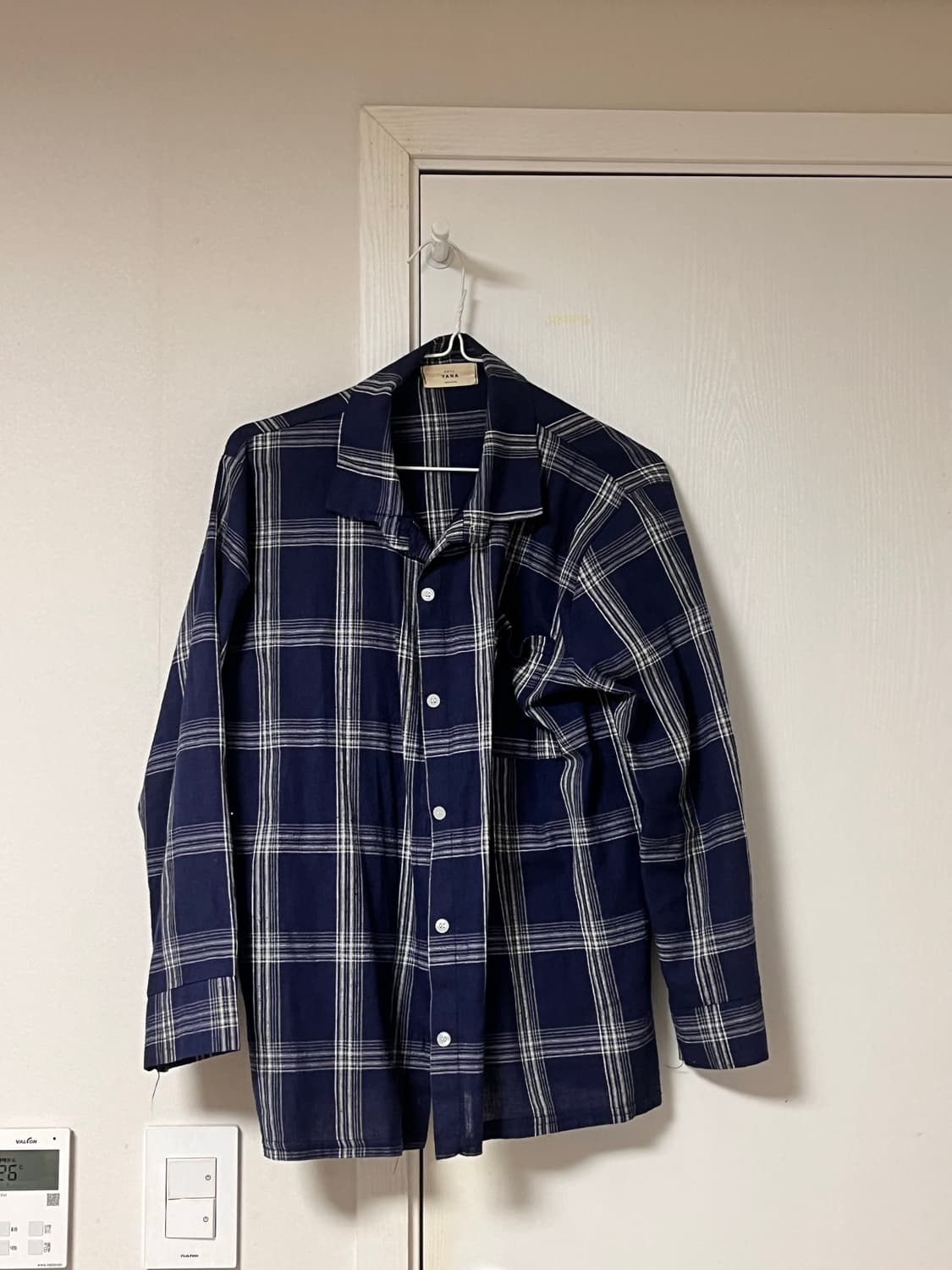 파란체크무늬 셔츠 상품이미지1