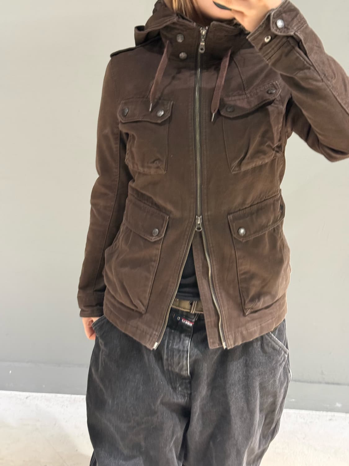 Hideaways multi pocket hood jacket 상품이미지4