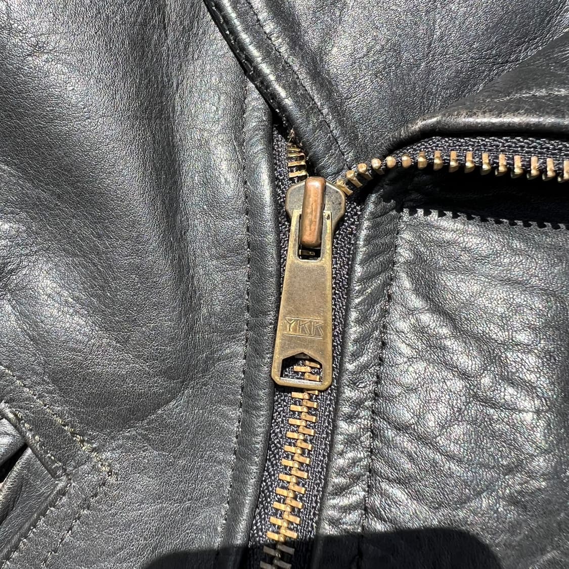 80s~90s Echtes Leder Double Rider Jacket 상품이미지4