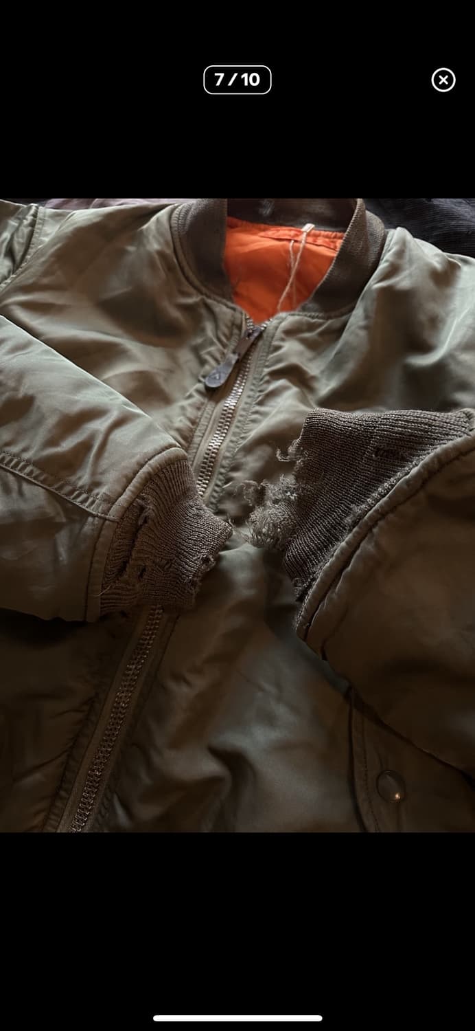 70s USA Original MA-1 8279E Jacket 상품이미지5