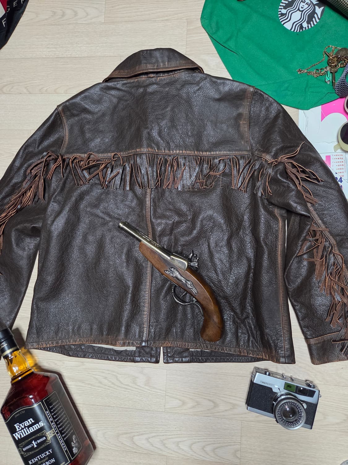 BANANA REPUBLIC 웨스턴 레더자켓 가죽자켓 바이크 라이더 상품이미지4