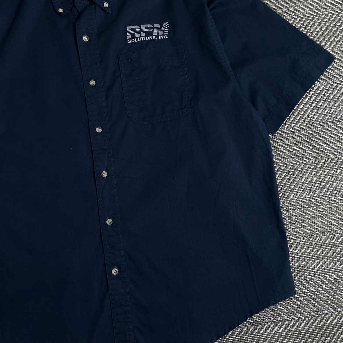 USA 빈티지 박시핏 반팔 워크 셔츠o 2824 상품이미지2