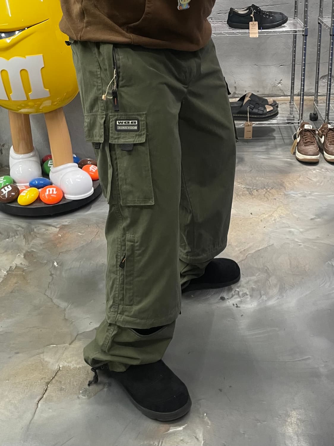 바디 웨이브 컨버터블 와이드 카고팬츠 상품이미지9