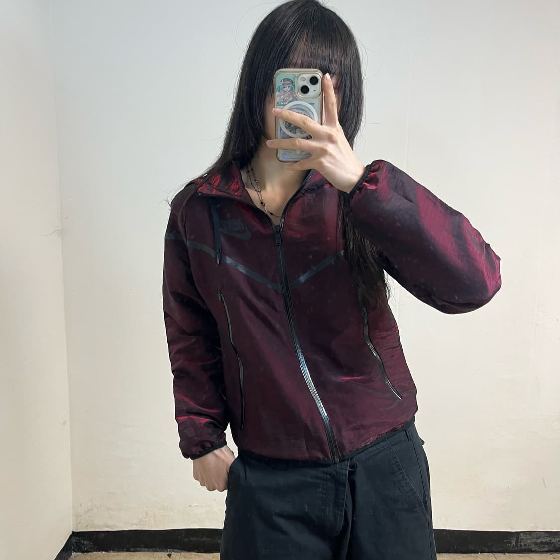 Nike burgundy Tech Pack windbreaker 상품이미지1