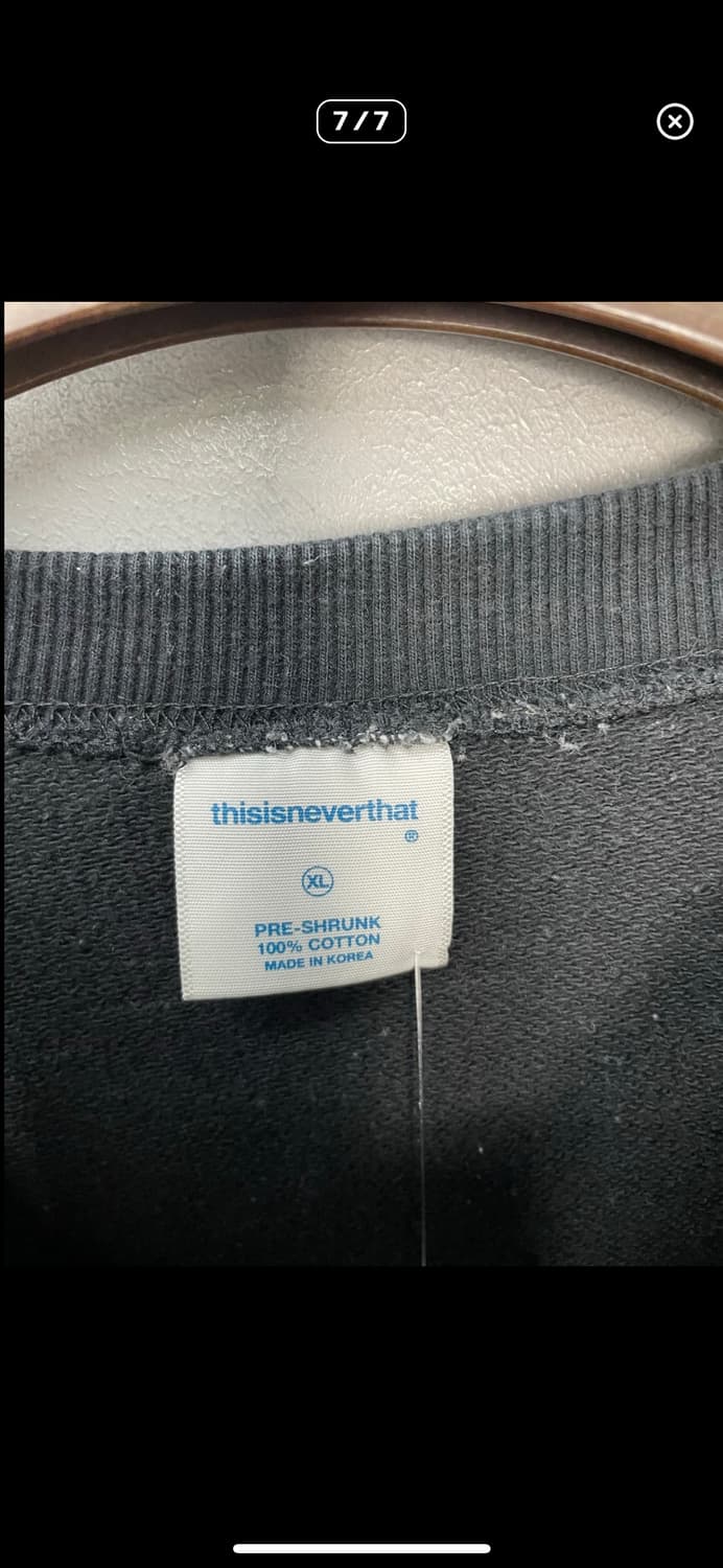 디스이즈네버댓 스펠로고 블랙 맨투맨 A3394 상품이미지7