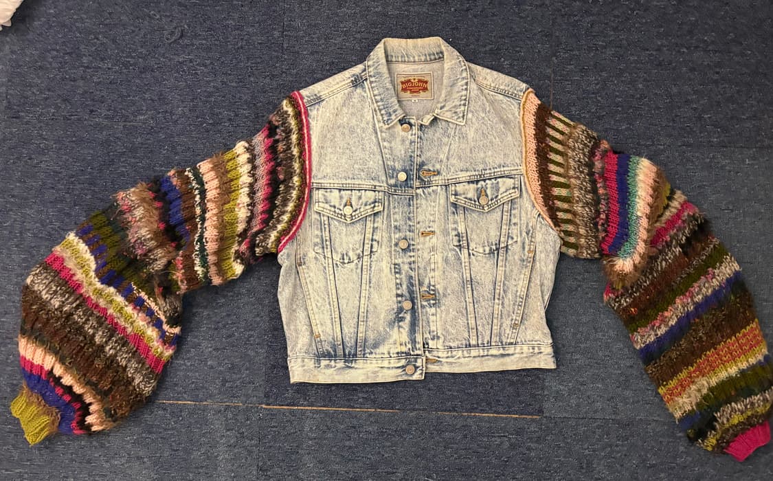 Big john 빈티지 니트슬리브 데님 재킷 상품이미지1