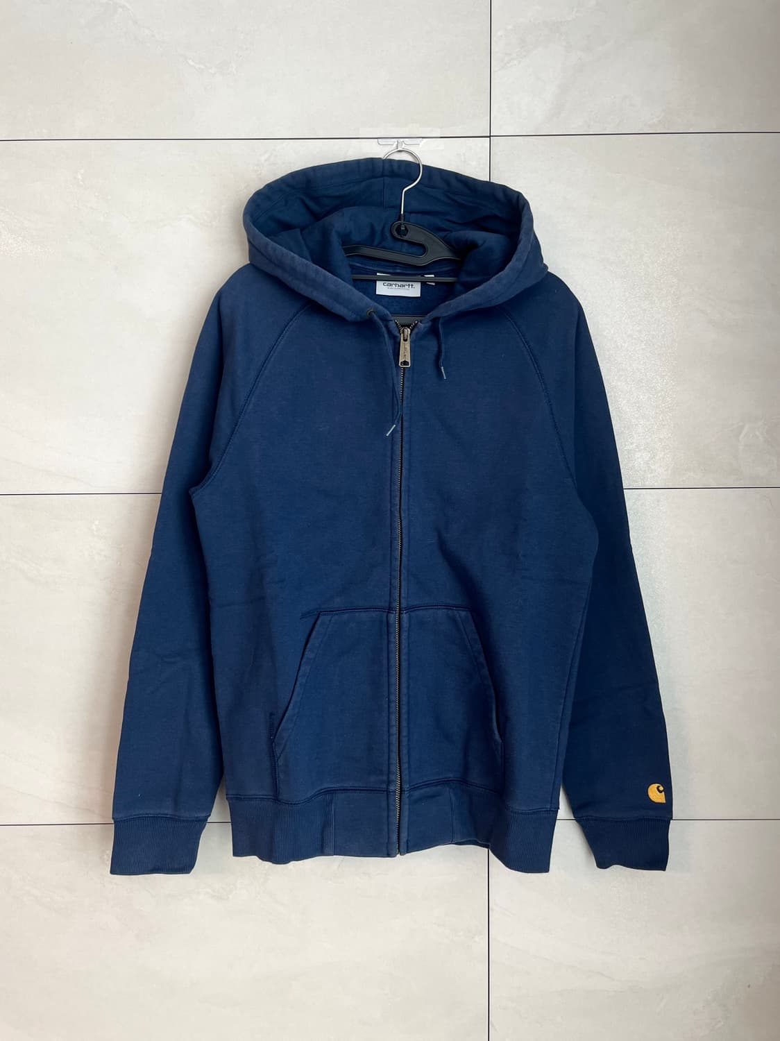 칼하트 네이비 후드 집업 [S] 상품이미지1