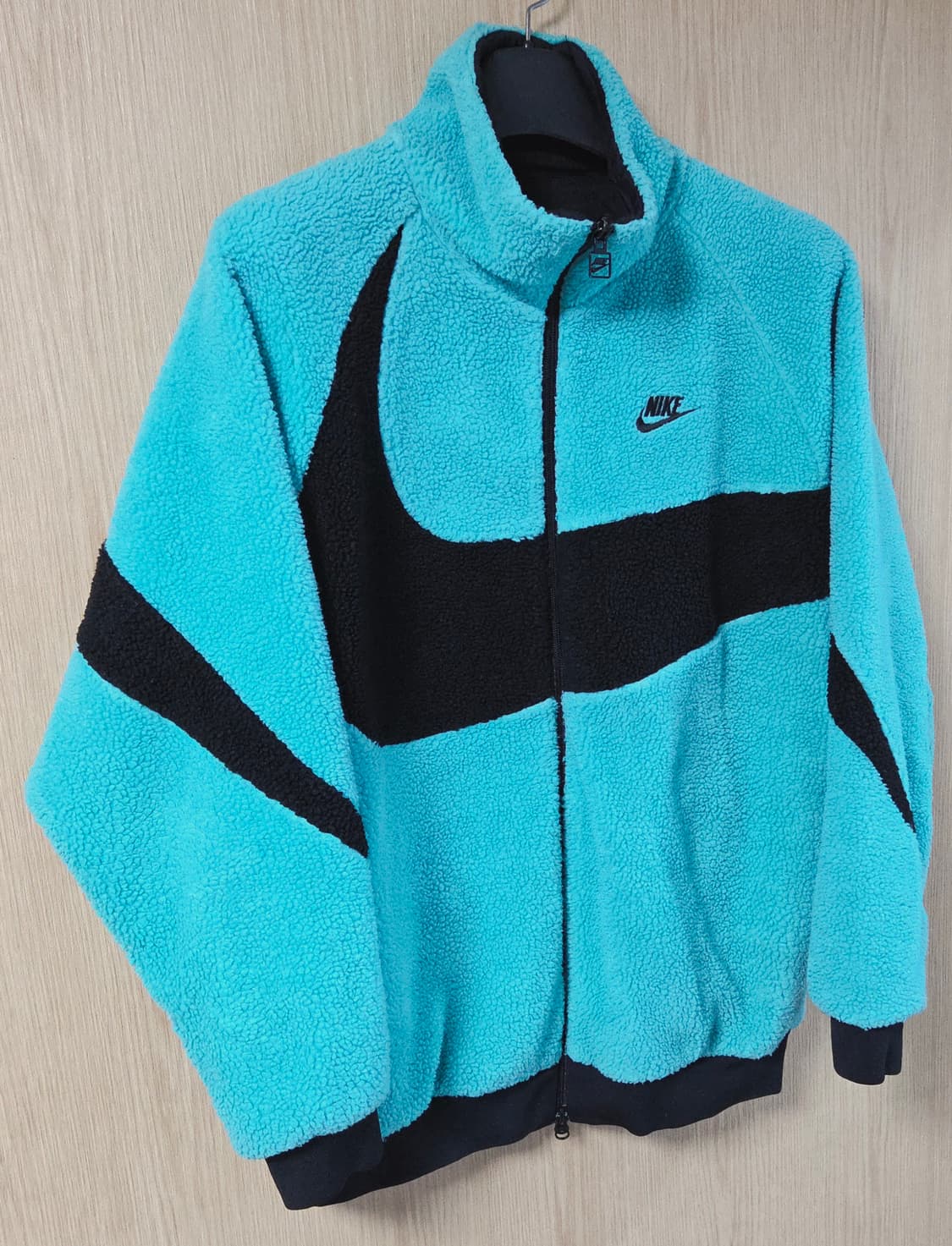 (착샷) 나이키 후리스 리버시블 민트 블랙 상품이미지3