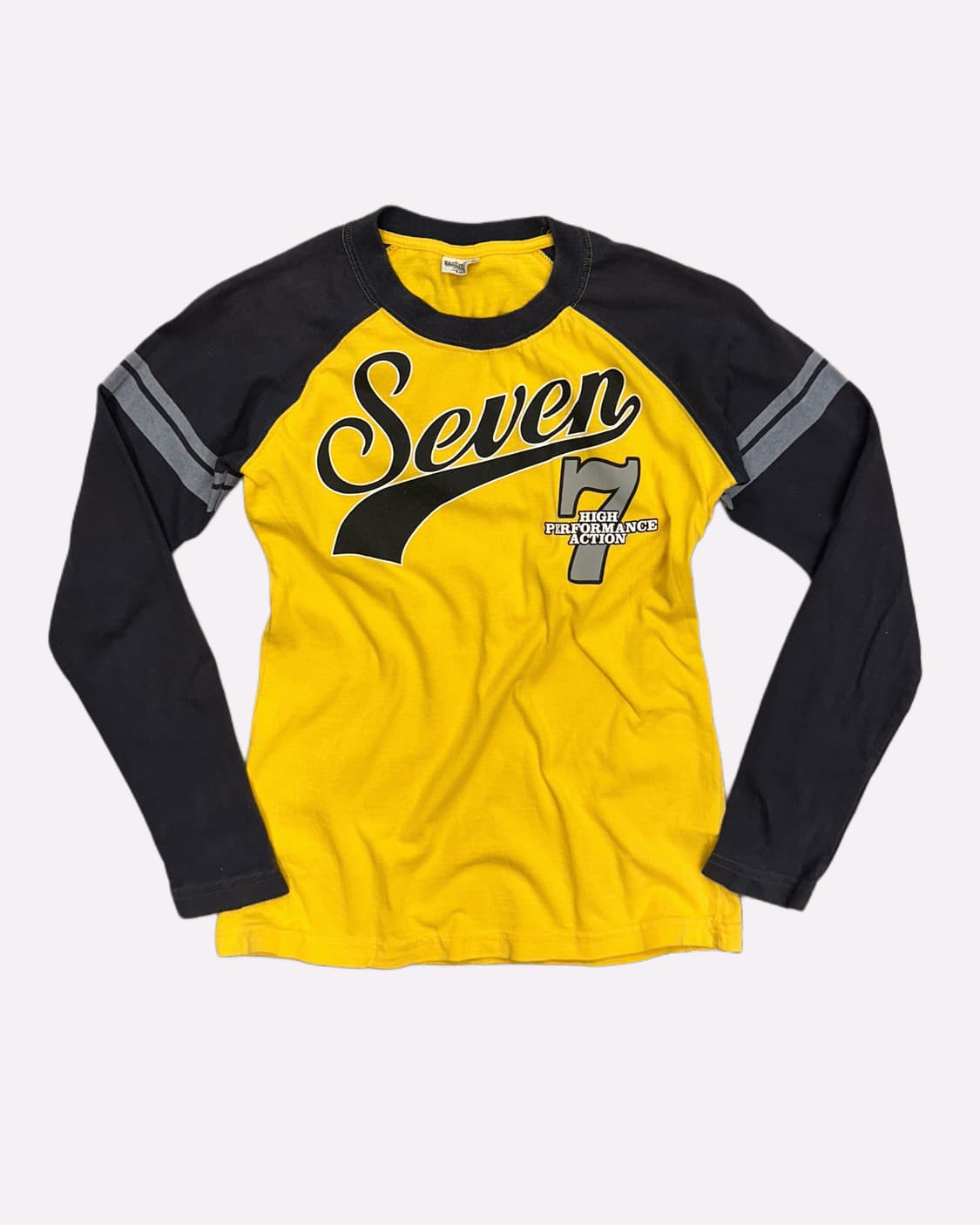 logo yellow raglen t-shirt 상품이미지1