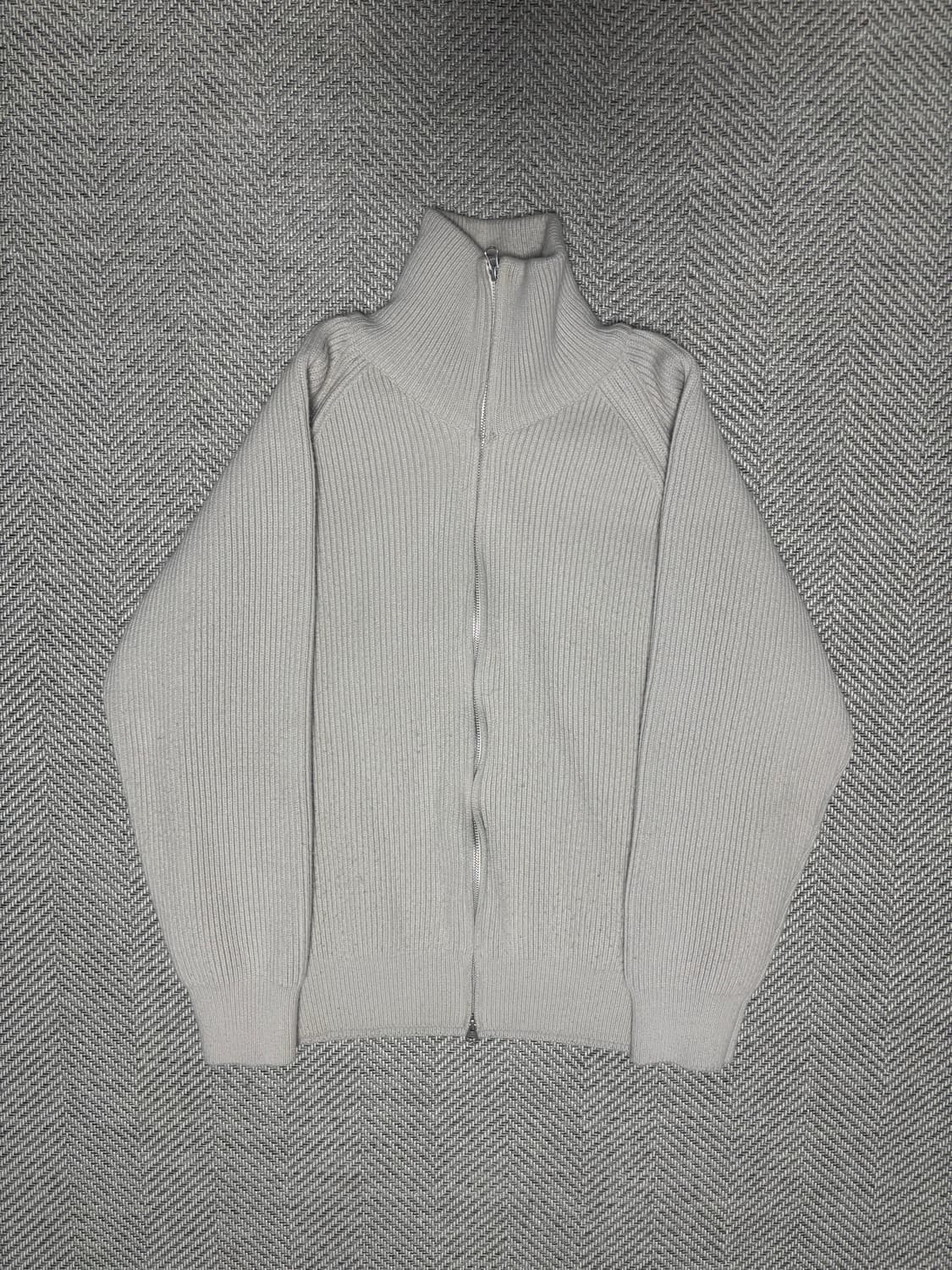 니틀리 리브드 집업 가디건 XL 상품이미지1