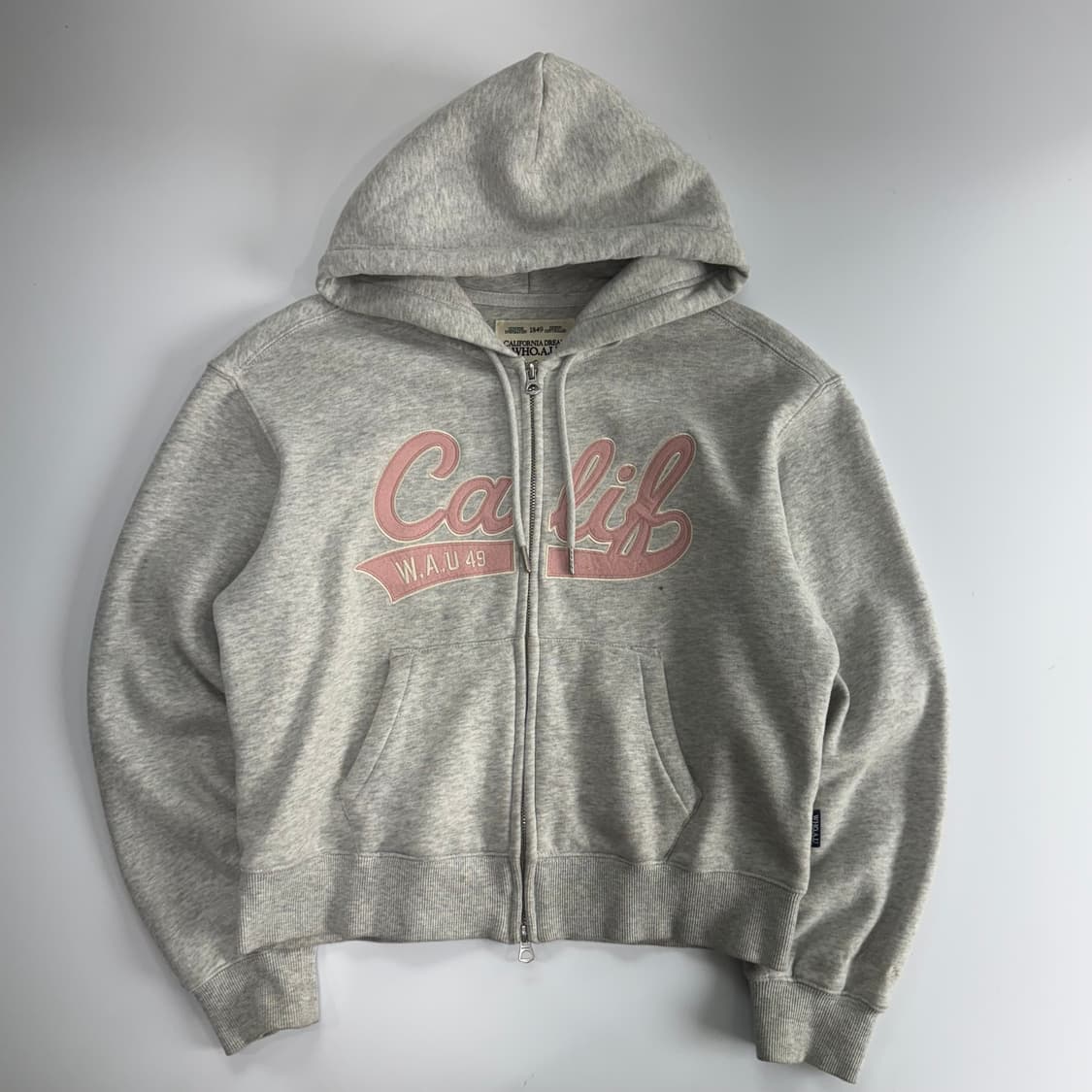 Who A U 후아유 캘리포니아 멜란지 후드집업 상품이미지3