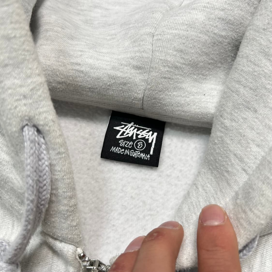 스투시(Stussy)애쉬 헤더 베이직 로고 후드집업 상품이미지4