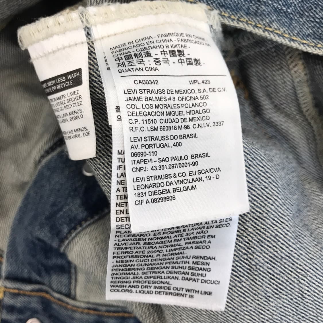 LEVIS 리바이스 워시드 데님트러커자켓 [L] 상품이미지6