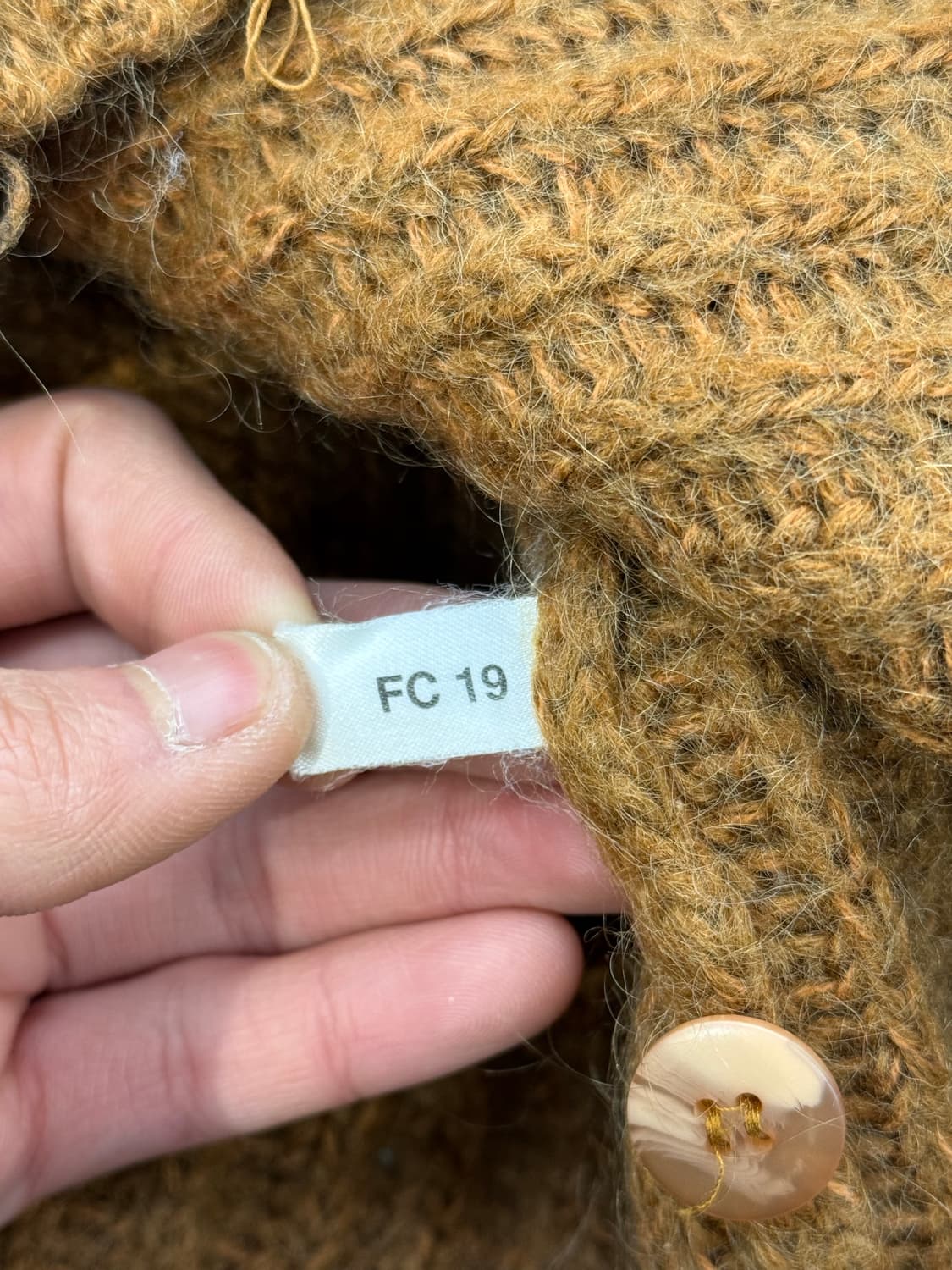 엘엘빈 80s 카멜리 브이넥 울 가디건 상품이미지8