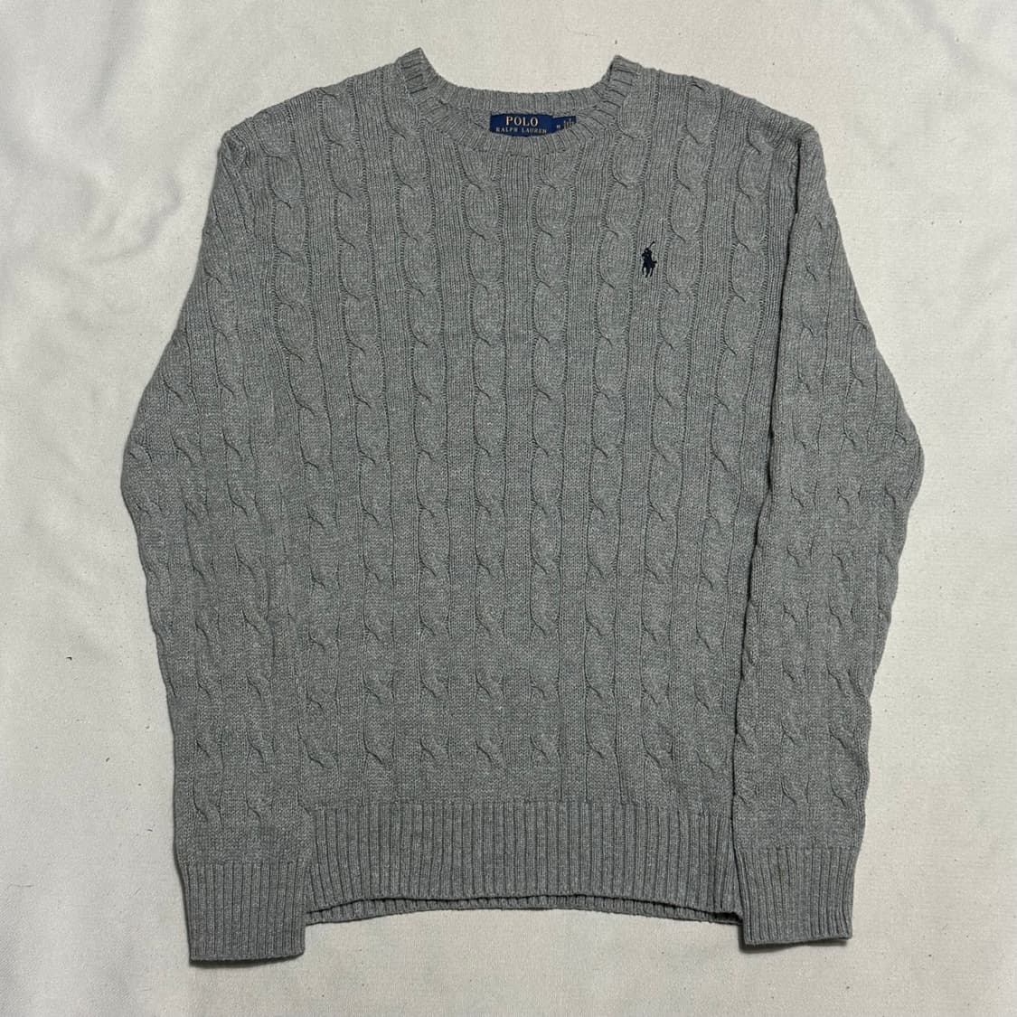 M 폴로랄프로렌 그레이 케이블 니트 상품이미지2
