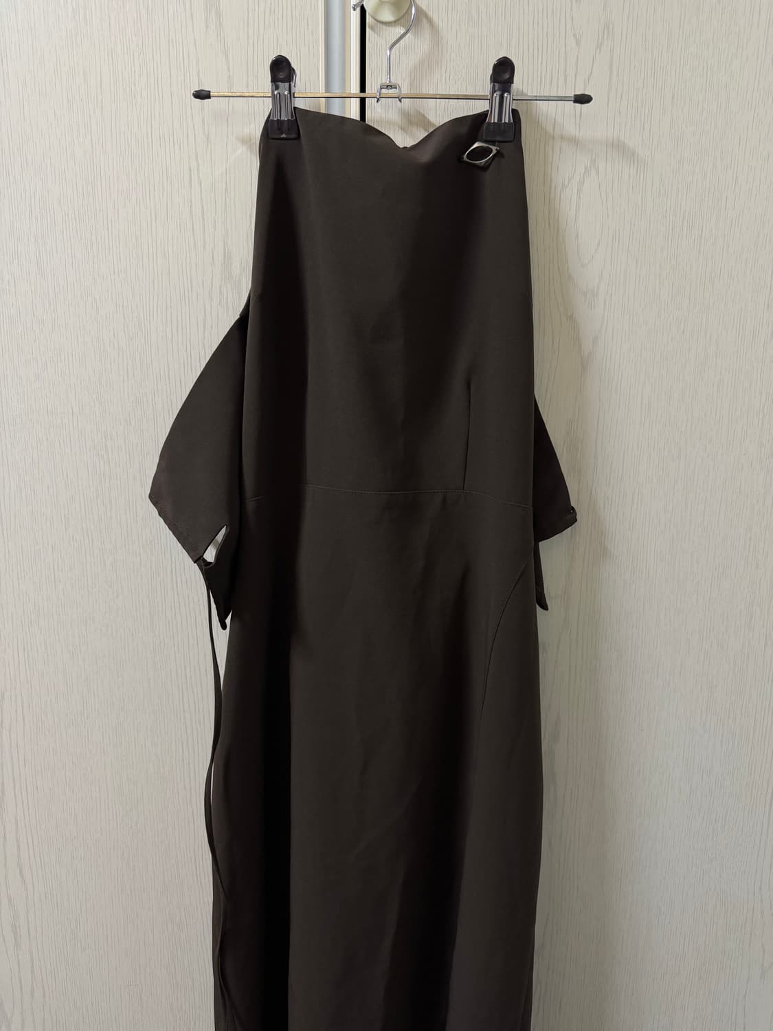 미스치프 뷔스티에 원피스 브라운 L 상품이미지4