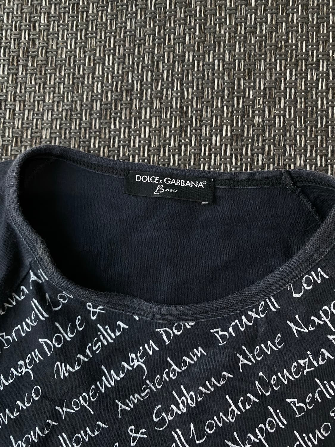 [Dolce&Gabbana] Lettering Slim Fit Tee 상품이미지2