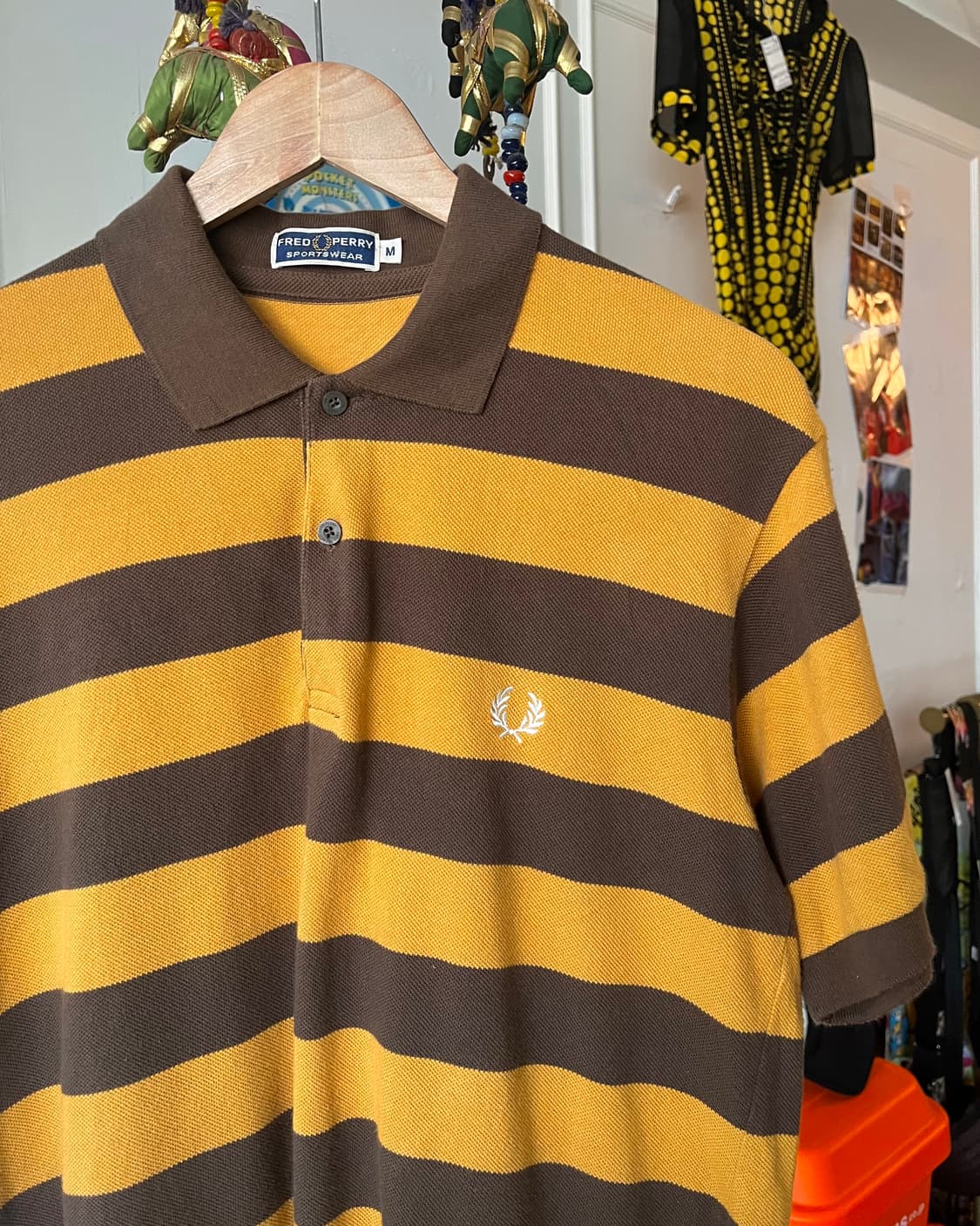 1990s FRED PERRY Old Stripe 1/2 PK-Shirt 상품이미지3