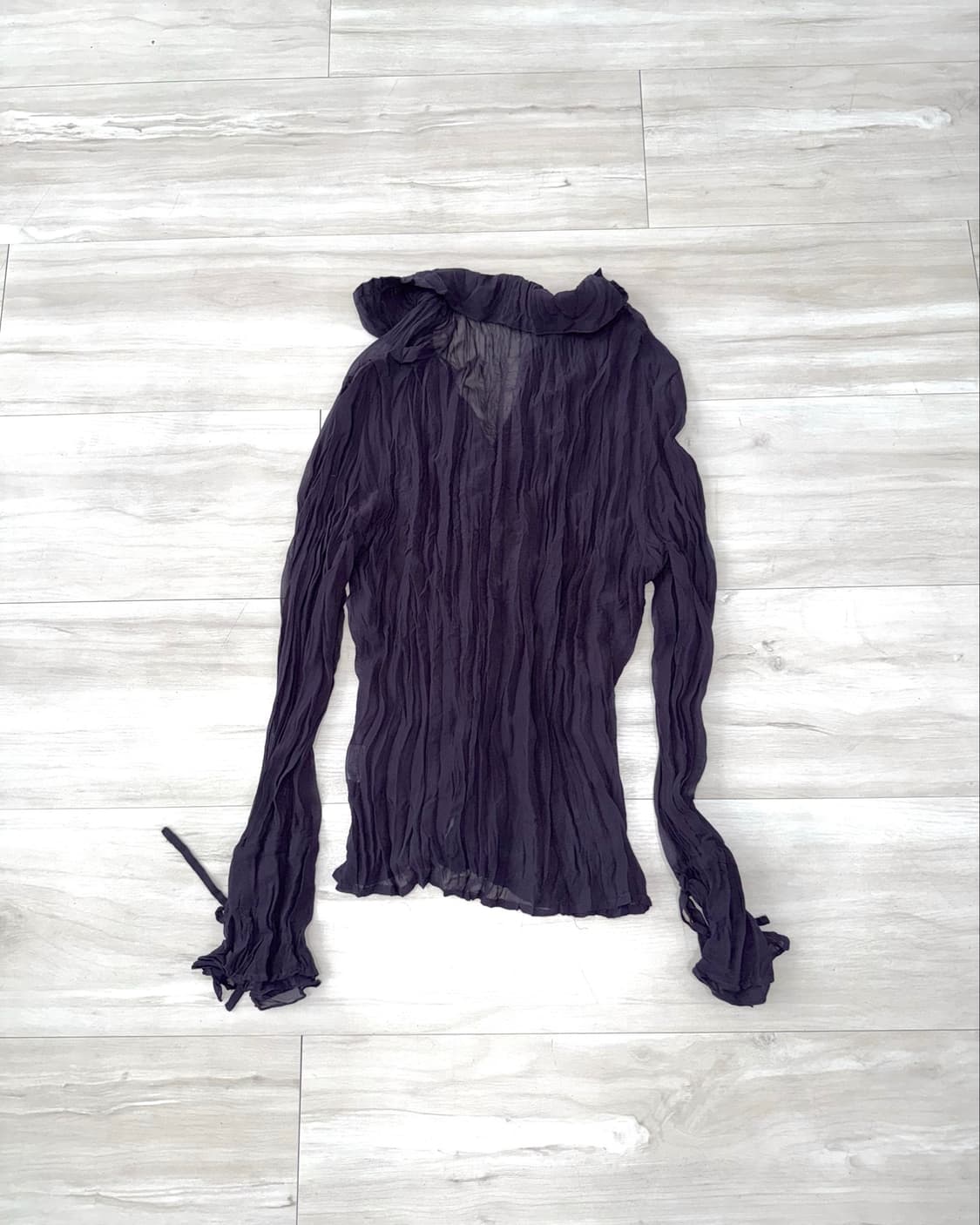 Purple Pleated Shirt 상품이미지10