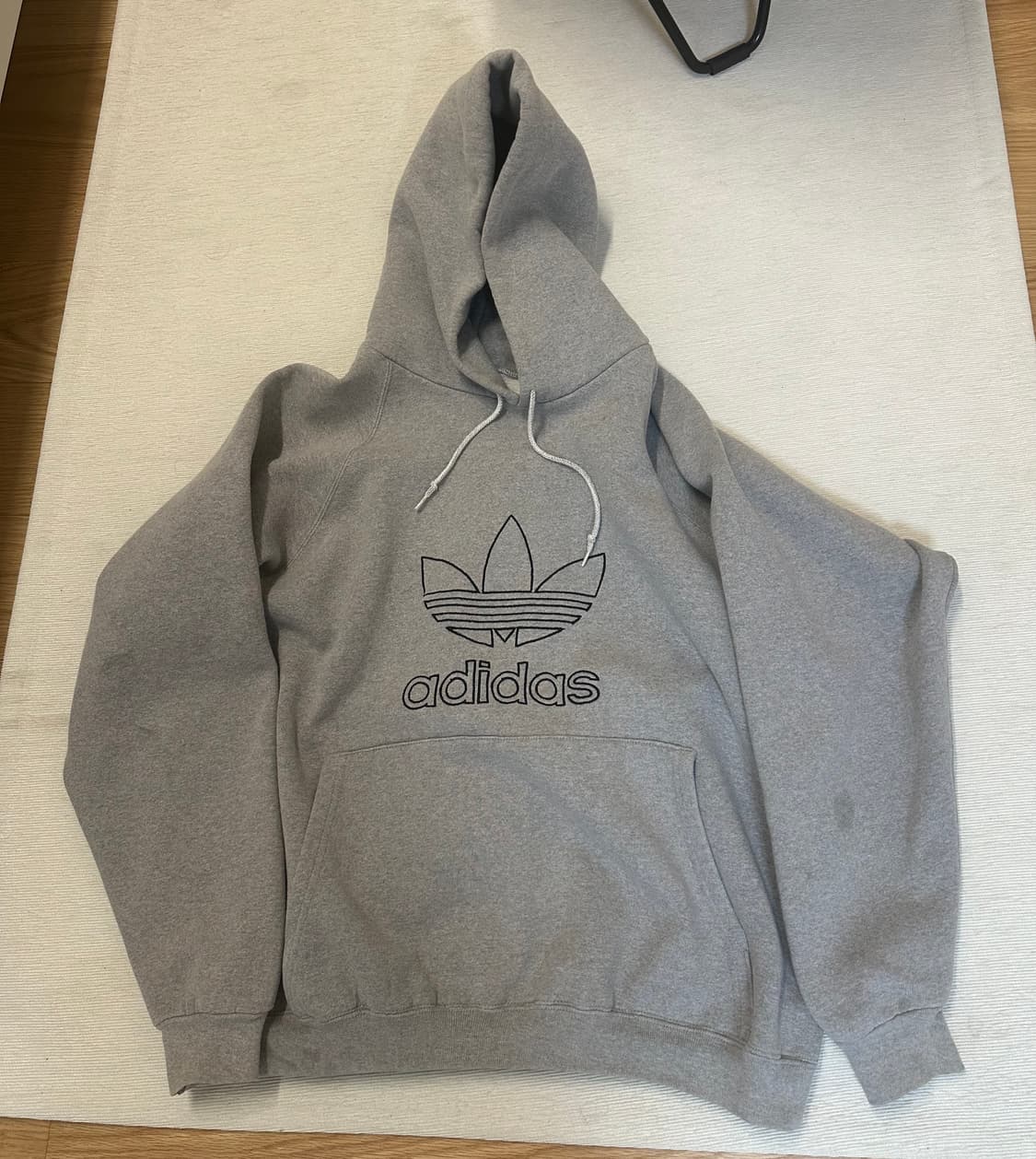 (L)90s 빈티지 아디다스 후드 그레이 USA 상품이미지2