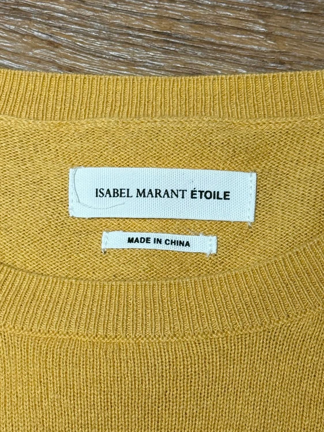 이자벨마랑 에뚜왈 옐로우 울 블렌드 사이드 슬릿 니트 상품이미지7