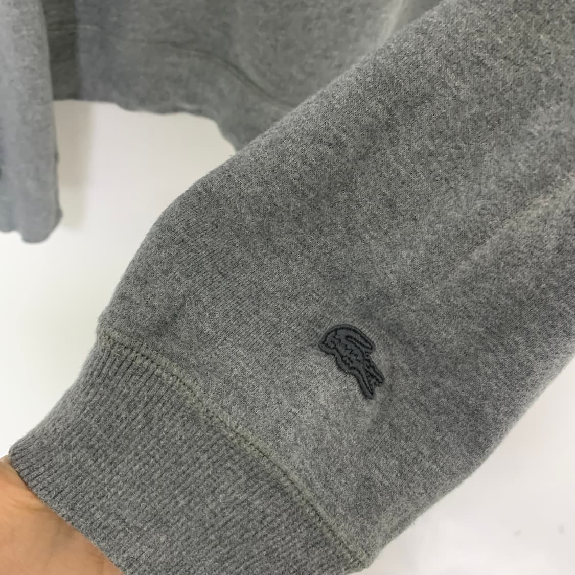 라코스테 맨투맨 그레이 로고  L 빈티지 상품이미지5