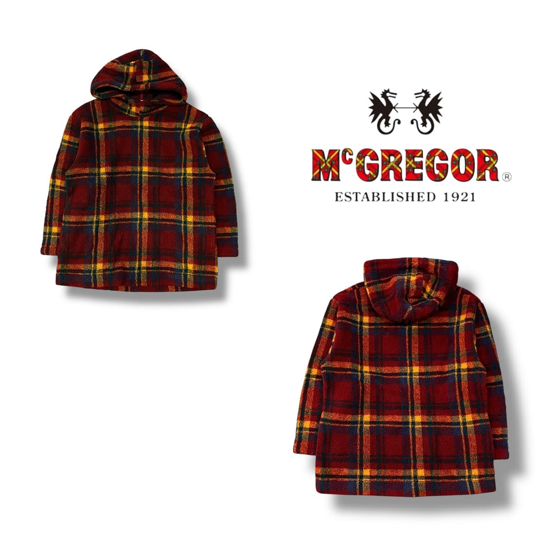  맥그리거 패턴 후드 플리스 y13834 상품이미지1