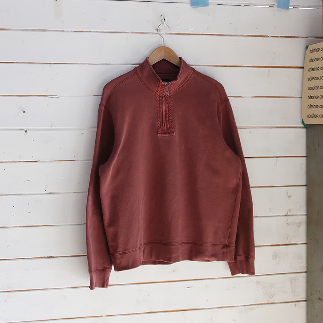 (착용컷) 에디바우어 하프 집업 폴라 티셔츠 (남성용 105) 상품이미지1