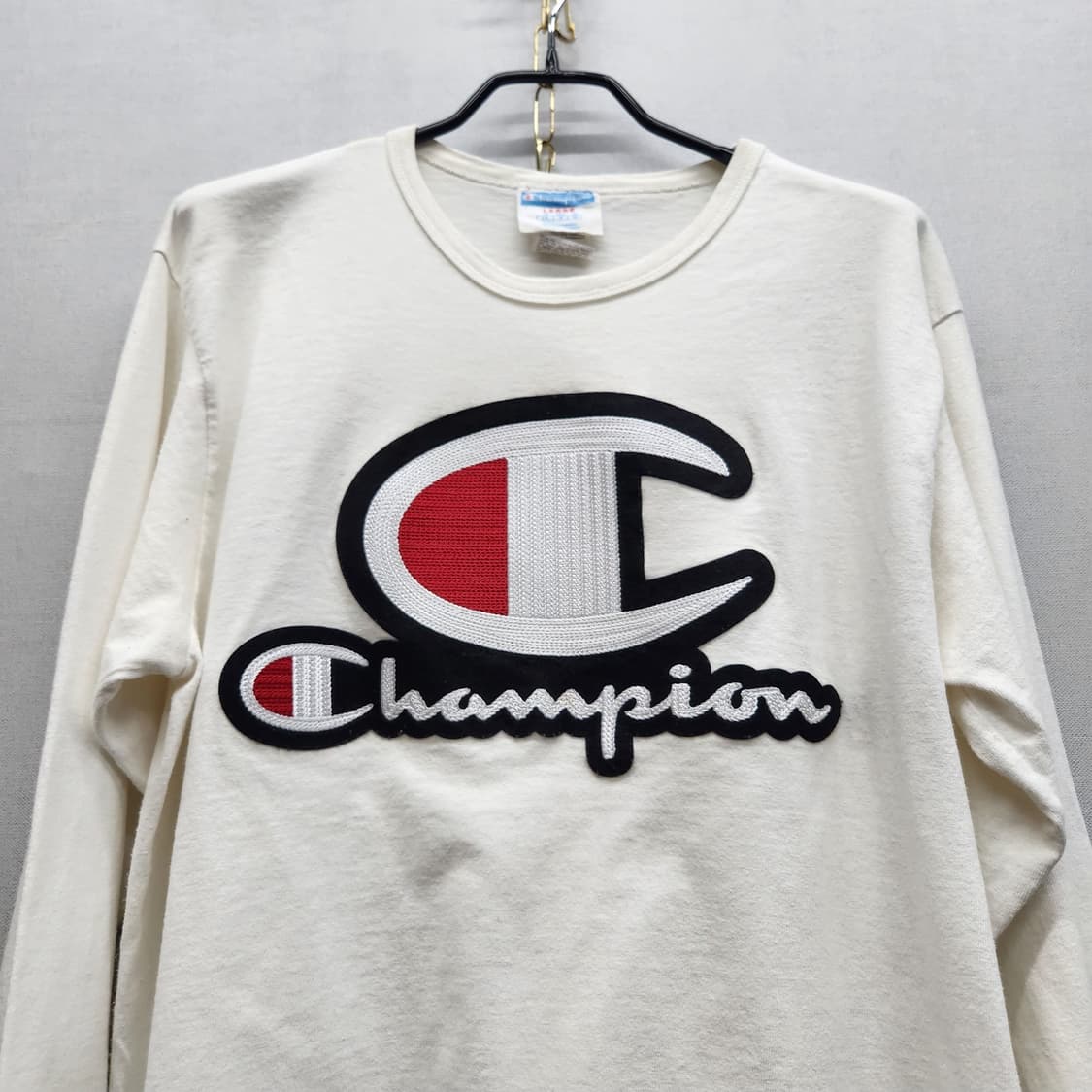챔피온 빅로고 패치 롱슬리브 긴팔 L(M) 상품이미지2