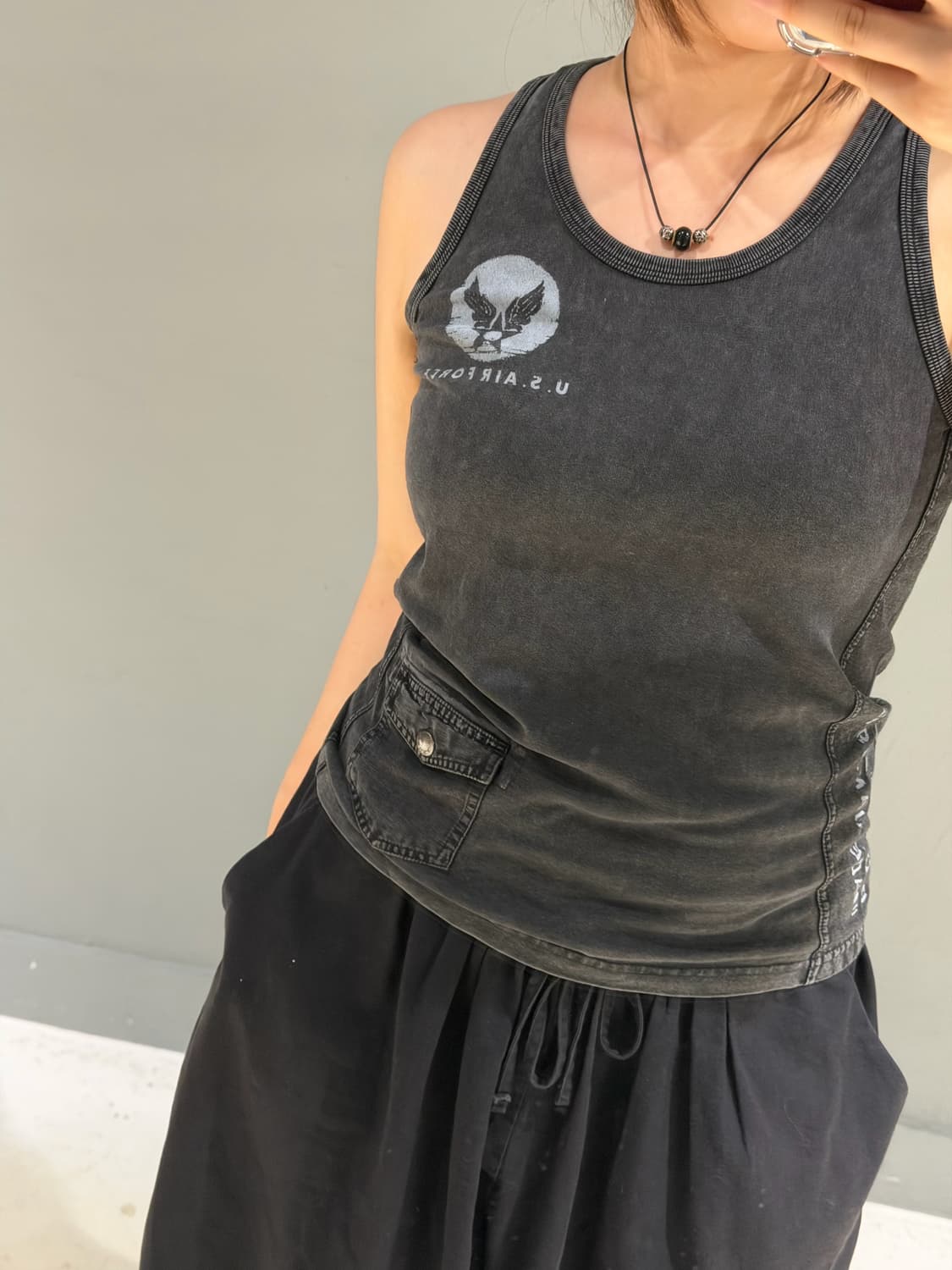 Avirex cargo point pigment sleeveless  상품이미지3
