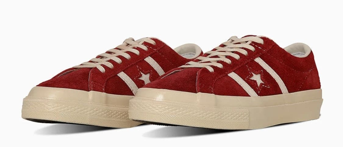 컨버스 재팬 Star & Bars 레드 스웨이드 265 상품이미지3