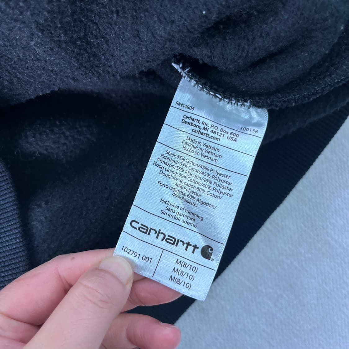 100 칼하트 WIP 사이드라인 후드티 상품이미지4