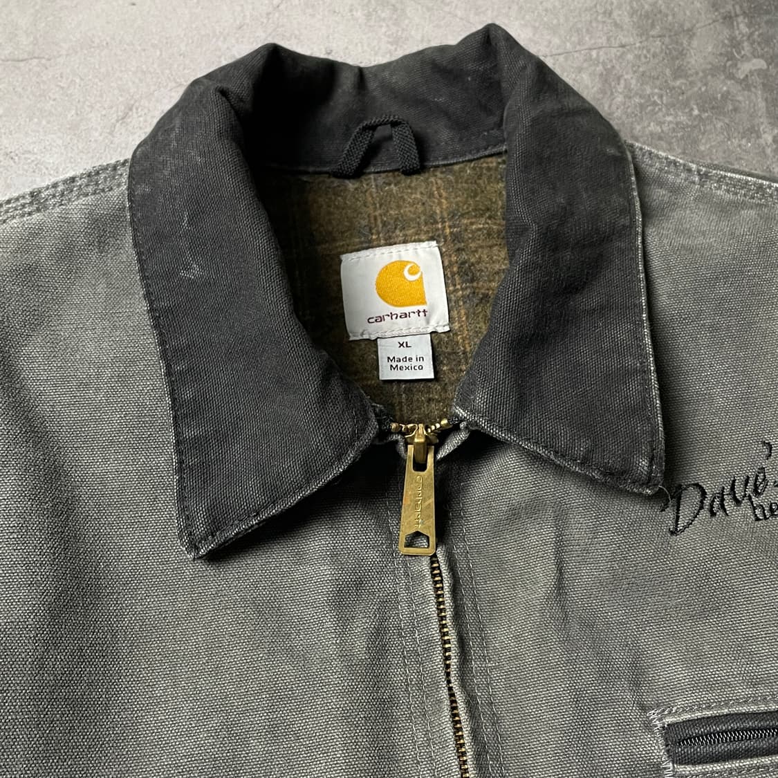 CARHARTT 칼하트 그레이 J97 디트로이트 워크 자켓 A00850 상품이미지2